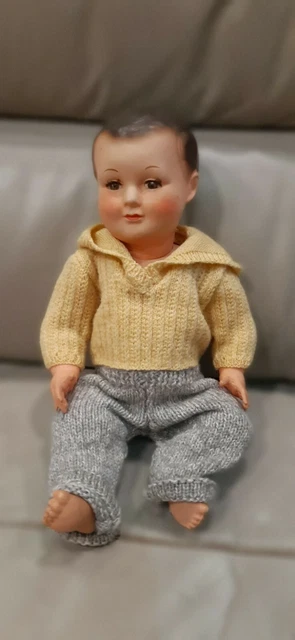 baigneur ancien PetitCollin celulloïd France 40cm TBE