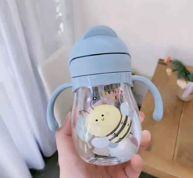 Baby Cups with Straw Bottle 360/Any Angle Sippy Cup Handle Toddler.