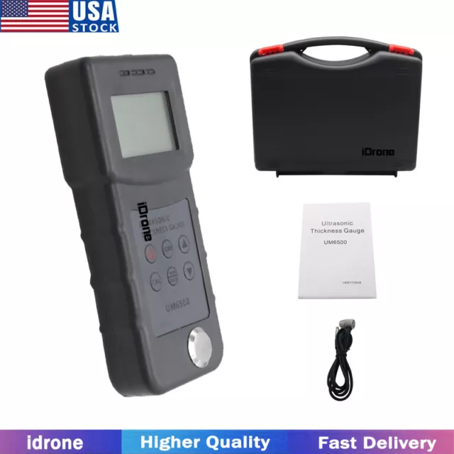 UM6500 Portable Handheld Digital Ultrasonic Thickness Gauge LCD Tester Meter #US