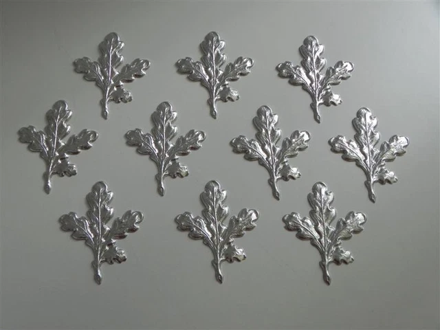 10x Hoja de Roble Portada Jabalí Decoración Aluminio Trofeos Nuevo #52.1 3