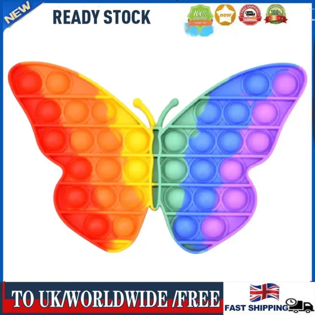 Silicone Autism Squeeze Bubble Decompression Sensory Toys for Kids (Butterfly)