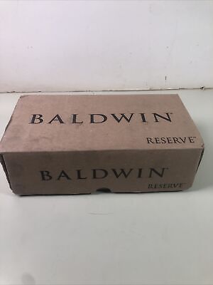 Baldwin Crystal Passage Door Knob 9BR3522-185 PS.CRY.TAR Satin Brass & Black New