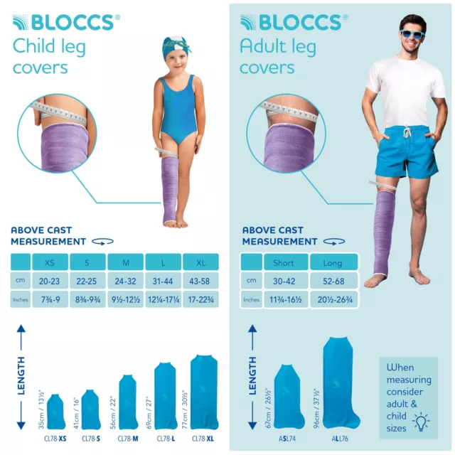 Bloccs Erwachsene Vollbein Wasserdicht Guss Abdeckung 2