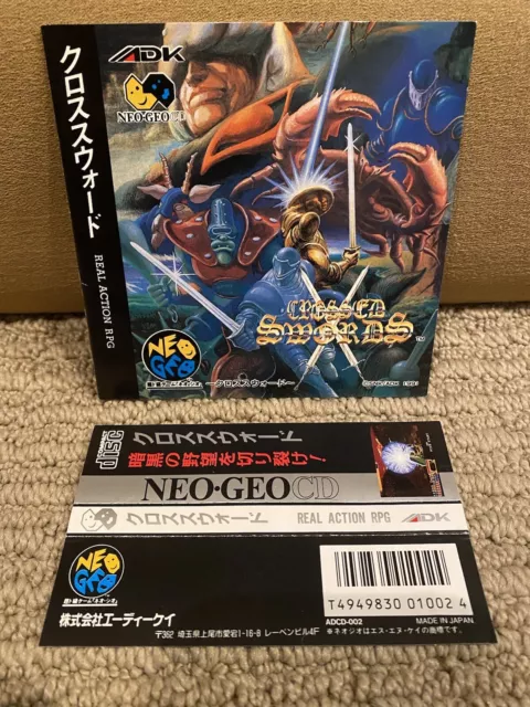 ADK Neo Geo CD CROSSED SWORDS II 2 Japan hack and slash action role-playing  F/S