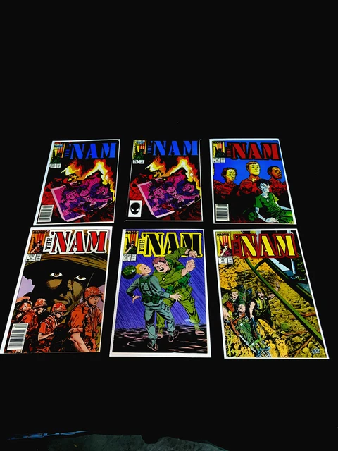 Marvel The Nam Lot Of 8 Comic Books 2