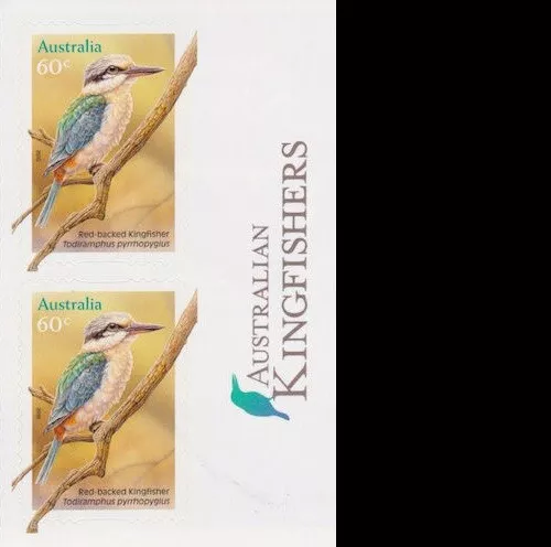 Australia MNH MUH - 2010 Australian Kingfishers (ex Booklet Peel & Stick Label)