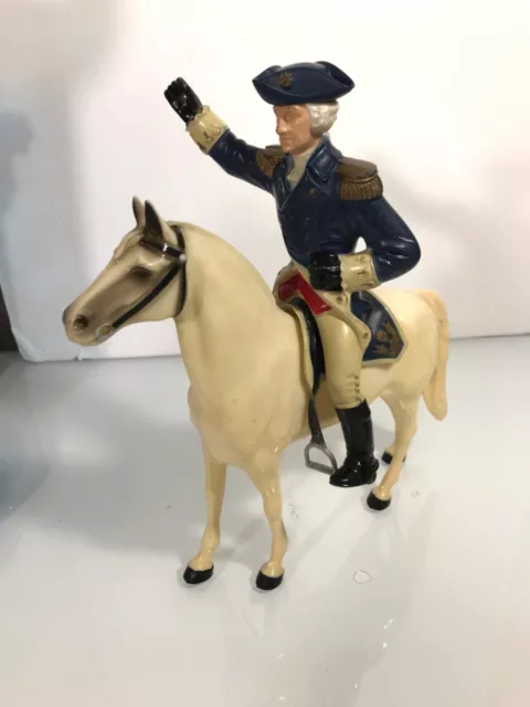 Vintage Hartland George Washington With Horse Saddle And Hat Excellent