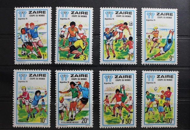 Zaire 558-565 postfrisch Fußball WM #RY032
