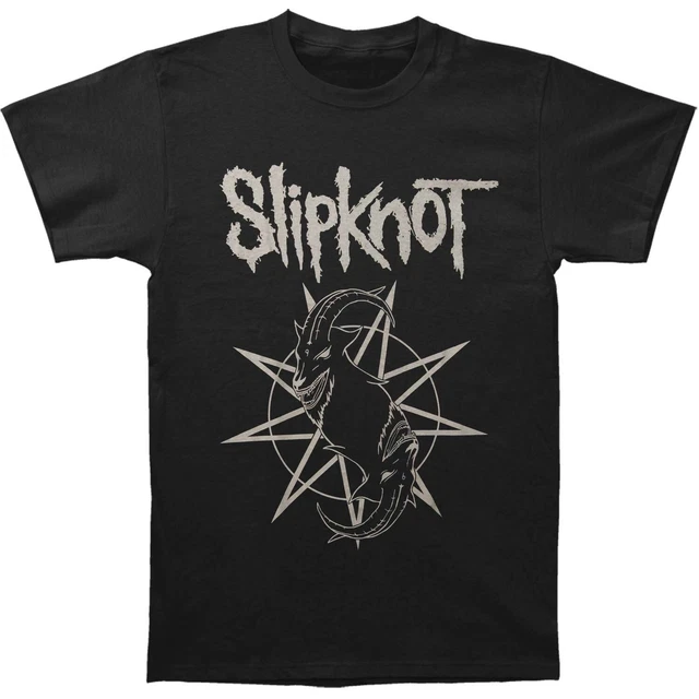 Patch Brodé Slipknot 'Goat Outline' Officiel - Noir, Thermocollant Ou à Coudre, Accessoire Vêtement