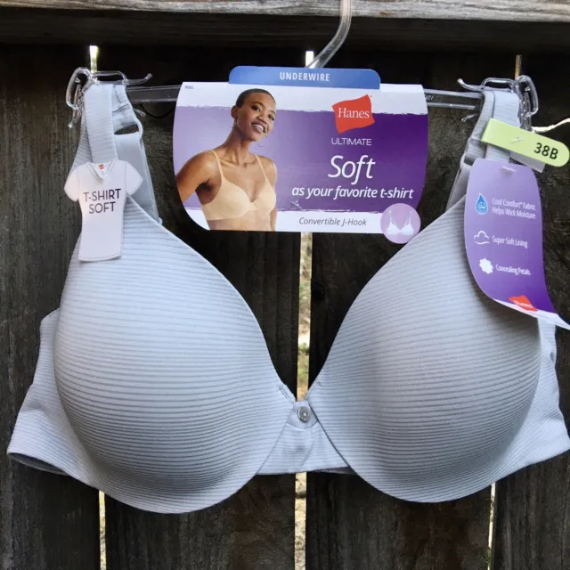 HANES ULTIMATE WOMENS Silky Smooth Comfort Unlined Underwire Bra $64.34 -  PicClick