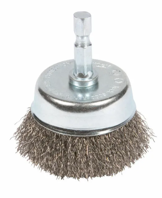 Forney  2 in. Dia. x 1/4 in.  Coarse  Crimped Wire Cup Brush  1 pc. Steel