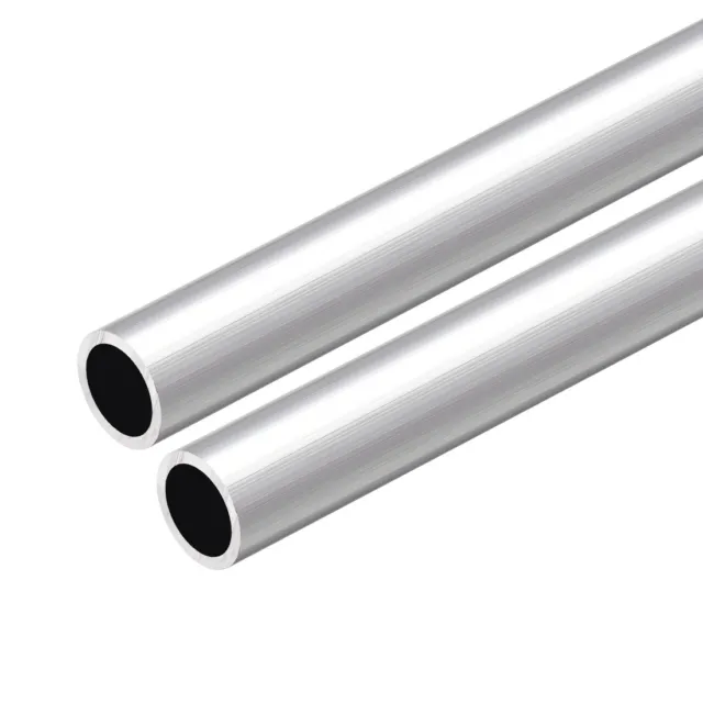 6063 Aluminum Round Tube 300mm Length 14mm OD 11mm Inner Dia Seamless Tube 2 Pcs