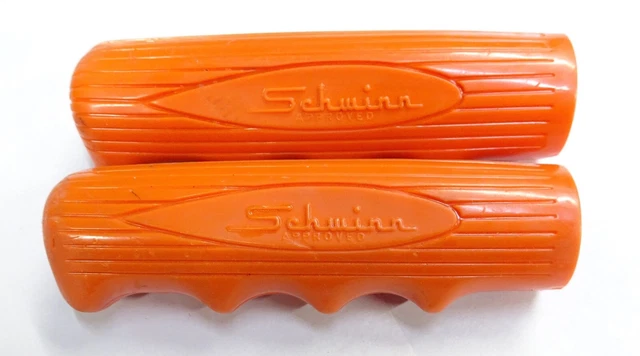 Vintage Schwinn Stingray Kool Orange Krate Bicycle Grips Vintage Schwinn Stingray Kool Orange Krate Bicycle Grips