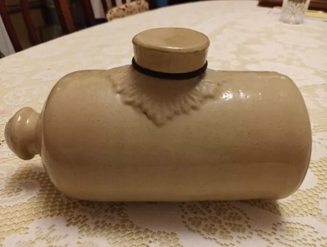 Vintage 1930's Lovatts Langley Ware Stone Hot Water Bottle