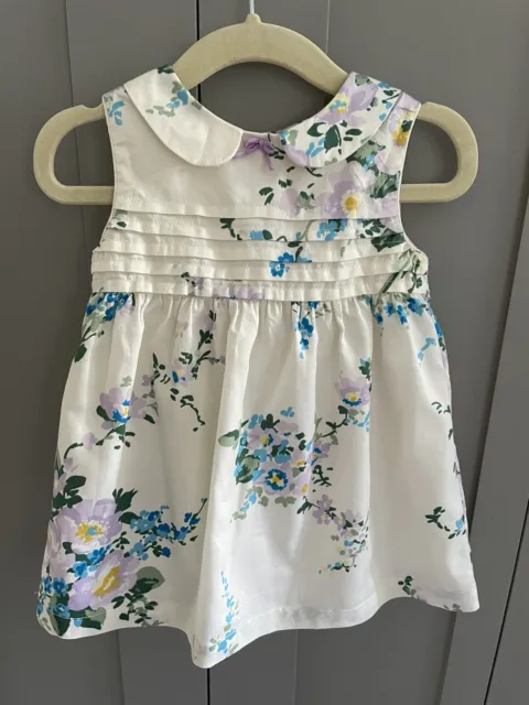 Baby Boden Girls Floral Cotton Dress 3-6 Months - New - Wedding / Christening