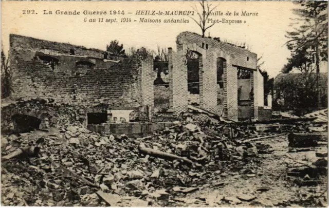 CPA Military - Heilz-le-MAURUPT - Battle of the MARNE (91780)