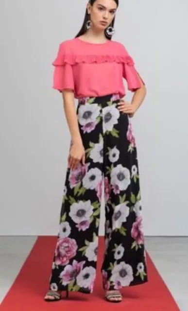PANTALONI ARTIGLI LARGHI lunghi fantasia floreale collezione summer 2019 SALDI EUR 35 00 PicClick IT