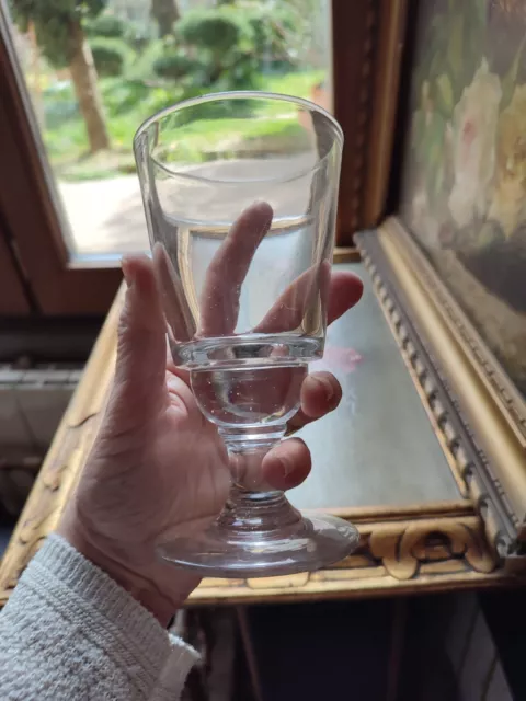 Ancien Verre À Absinthe Avec Fausse Dose