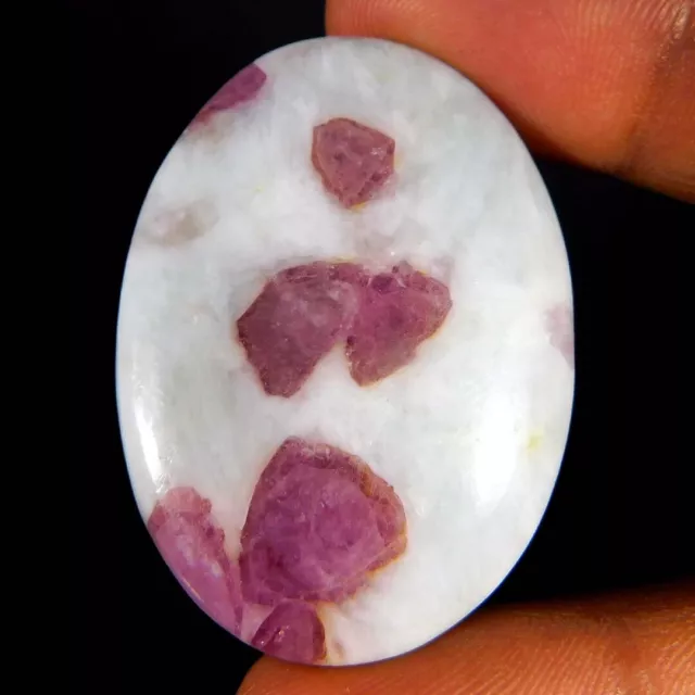 86.40Cts. Natural Rubellite Pink Tourmaline Quartz Oval Cabochon Loose Gemstone