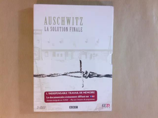 Raro Estuche 3 DVD / Auschwitz El Solución Final / Nuevo En Cello