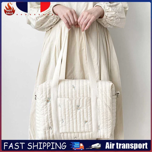 Cotton Baby Nappy Bag Large-capacity Embroidered Maternity Packs Mother Handbags