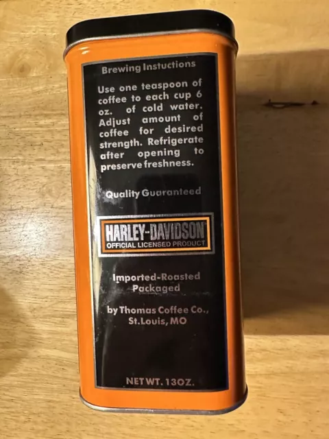 Genuine 2005 Harley Davidson Biker Brew Coffee Tin (empty) 3