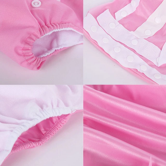 Baby Washable Cloth Diaper Nappies Adjustable Reusable 10pcs/5 Diapers+5 INSERTS 8
