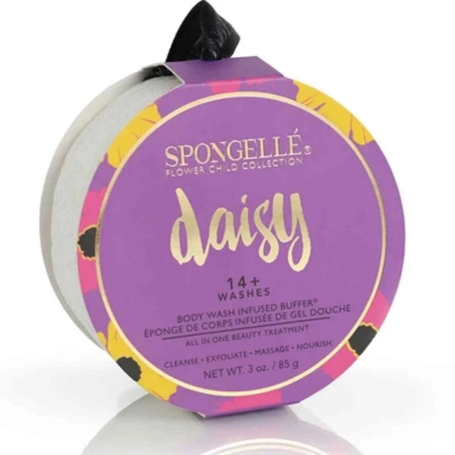 Spongelle Body Wash Infused Buffer 14+ Washes - Flower Child Daisy NIB SEALED