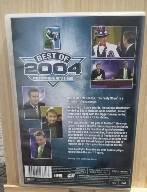 Best Of 2004 Afl Footy Show DVD Plus Highlights of Players Reviews Pal 2