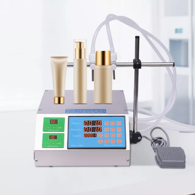 1000ml 2-Heads Semi Automatic Liquid Filling Machine With LED Display 110V 100W