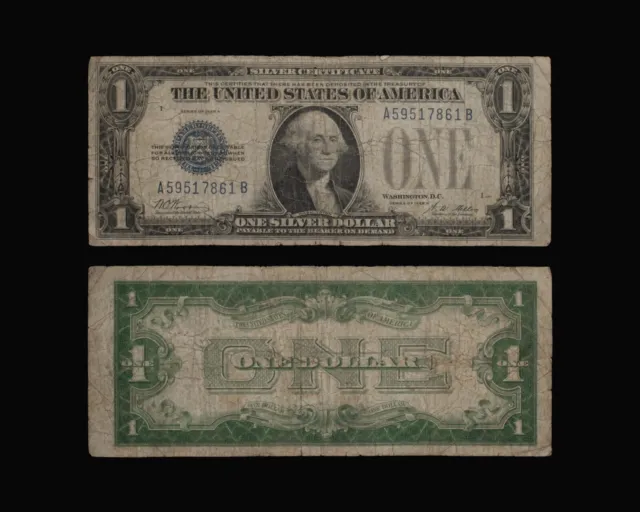 1928-A $1 Funnyback Silver Certificate Note - Fr. 1601