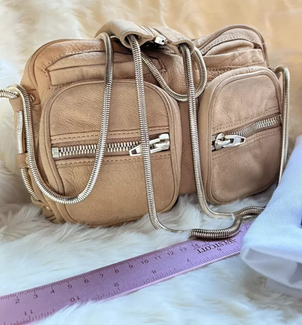 Alexander Wang Brenda Lambs Leather Shoulder Handbag Rare Tan