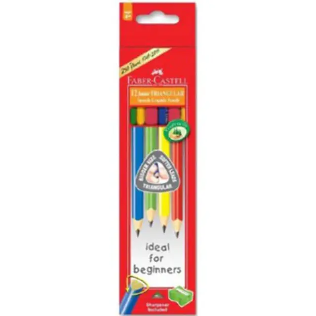 Faber Castell Break Resistant Triangular Junior Grip Lead Pencil 12 Pieces 3