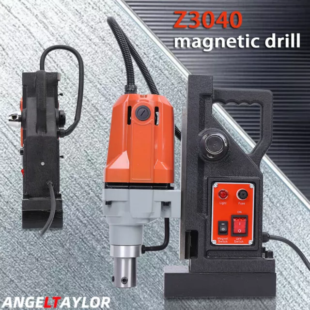 MD40 Magnetic Drill Press 1-1/2" Boring 2700 Lbs Magnet Force Full Kit 1100W NEW