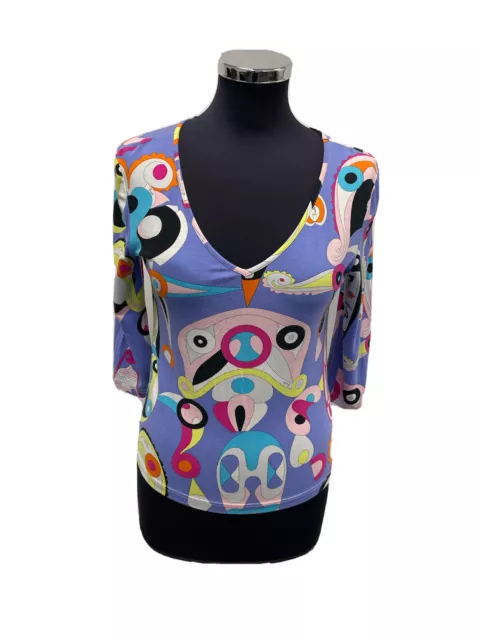 Emilio Pucci Maglia Shirt Women Camicia Vintage Donna Jha290