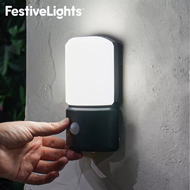 Batería LED Pir Sensor de Movimiento Seguridad Pared Bienvenido Luz Casa Camping