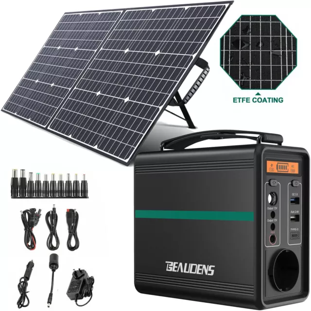 1500W/1000W/500W Solar Generator Power Station Mit 100W Solarpanel Ladegerät 3