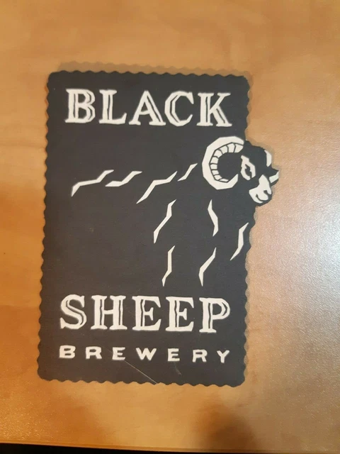 Vintage Black Sheep Brewery Beer Coaster Beer Mat- UK