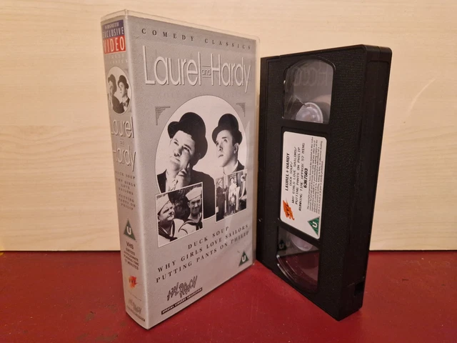 LAUREL AND HARDY - Chickens Come Home - Music Box - PAL VHS Video