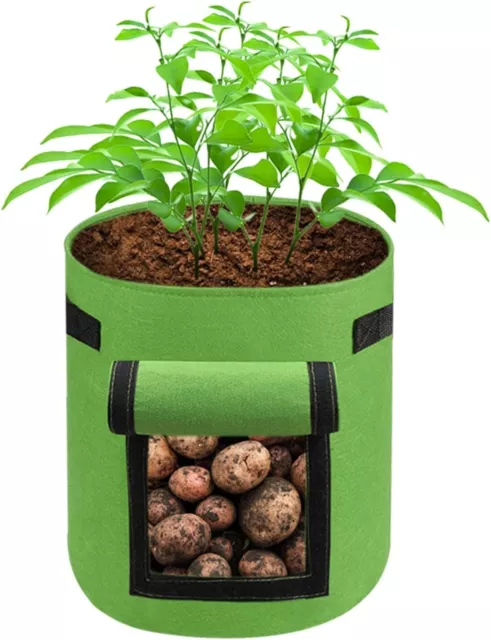 Reutilizable Patata Cultivo Bolsas Vegetal Fruta Jardín Tiesto Cama 5 Galón