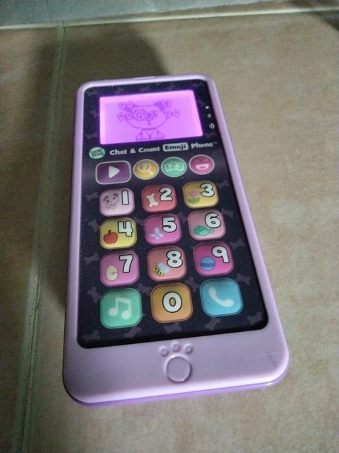 Leapfrog Phone Pink LeapFrog Chat And Count Emoji Phone Purple NEW