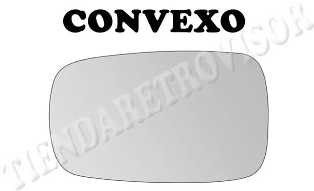 CRISTAL RETROVISOR PARA RENAULT MEGANE II 2002-2008 CONVEXO Izquierdo(Conductor)