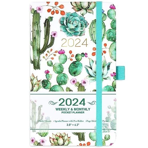 2024 POCKET PLANNER/CALENDAR Pocket Calendar 2024 for Purse with
