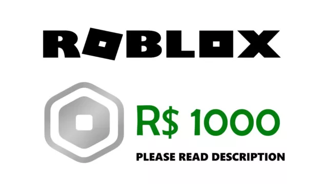 Gift card roblox 1000 robux