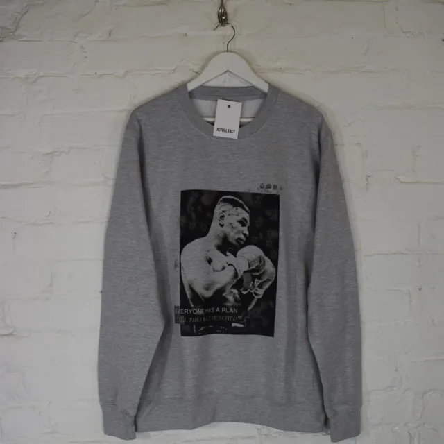 Actual Fact Mike Tyson Plan Boxing Premium Grey Crew Neck Sweatshirt Jumper