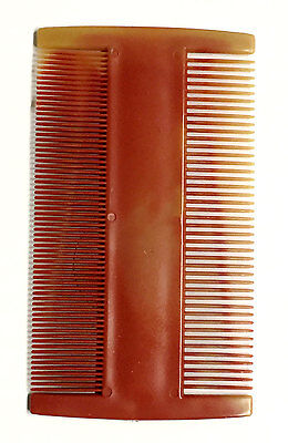 2 x Lice Head Nit Double Comb Sided Combs Hair Flea Pet Kids Fine Plastic Tooth 3