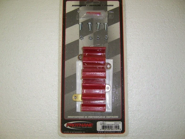 Prothane Rear Axle Torque Arm Bracket Kit Red 84-92 Camaro Firebird Pt1090