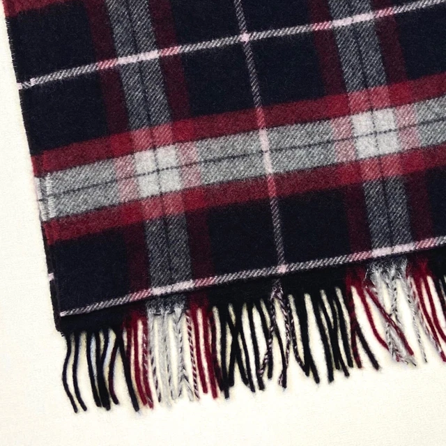 Écharpe Tartan Unisexe 100% Viscose - Camel - Dimensions 93x196 Cm - Neuf Avec étiquette