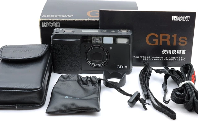 LCD Works 【TOP MINT W/Box】 Ricoh GR1s Black 35mm Point & Shoot Film Camera Japan 2