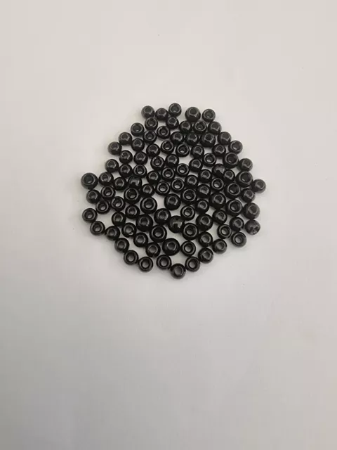 Fly Tying Materials  50pcs 4mm Painted Black Countersunk Tungsten Beads.